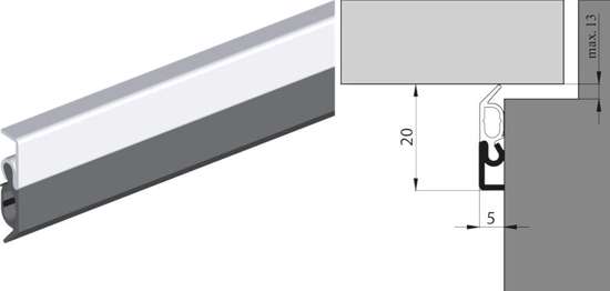 Afbeelding van Tochtprofiel opb.Kel-ro XL 230cm