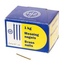 Afbeeldingen van Messing nagels verloren kop 2.4 x 45mm 1kg