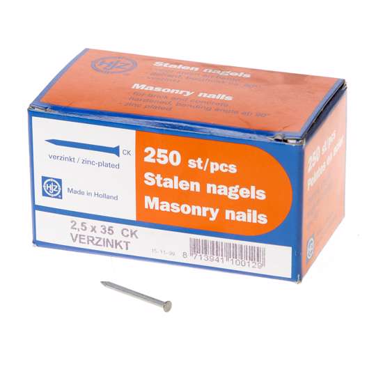 Afbeelding van Stalen nagel 35 x 2.5mm