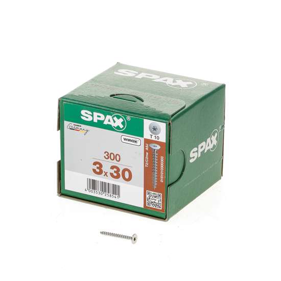 Afbeelding van Spax achterwandkop z/lens vd 3x30