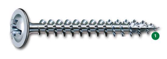 Afbeeldingen van Spax Achterwandschroeven pozidriv 5.0 x 45mm