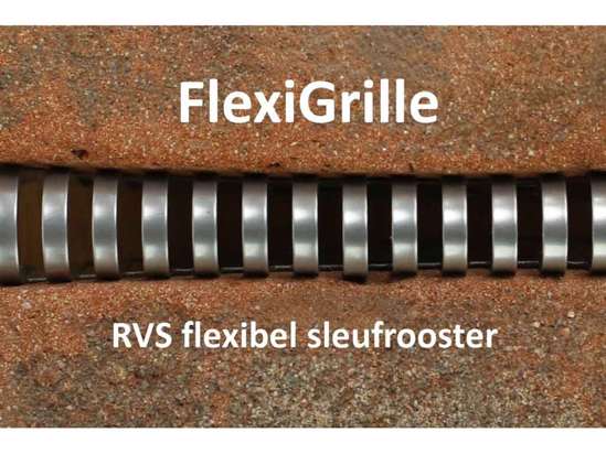 Afbeelding van Flexigrille rvs ventilatie sleufrooster 50cm