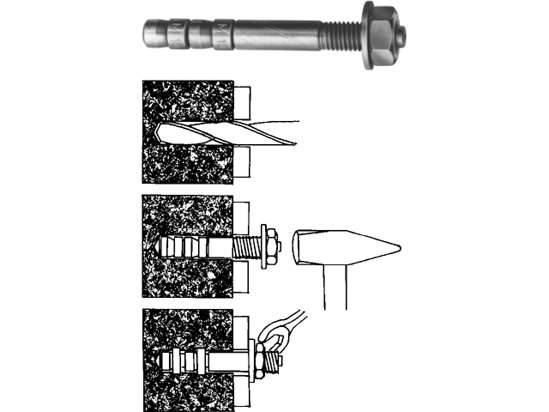 Afbeelding van Doorsteekanker S-KA m16 x 208mm dikte 95mm