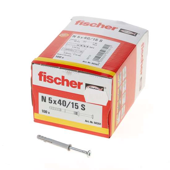 Afbeelding van Fischer Nagelplug      n5x40/15s