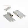 Afbeeldingen van Stiftpaumelle DIN links rvs geborsteld, 89x89x2.5mm, 12mm knoop