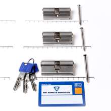 Afbeeldingen van Set cilinders dubbel  (3 stuks) 30/30 (bui./bin.) voorzien van SKG ***,  met certificaat en 9 sleutels