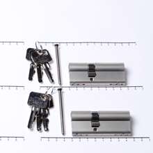 Afbeeldingen van Oxloc Profielcilinder dubbel per 2 gelijksluitend 30t45