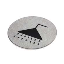 Afbeeldingen van Pictogram rvs zelfkl. 75mm Douche