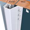 Afbeeldingen van Secustrip Plus buitendraaiend wit 2300mm terugligging 0-6mm SKG* 1010.170.02