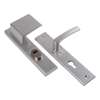 Afbeelding van Ami Greeplangschild, aluminium veiligheidsbeslag 251/15 - 90/80 KT Linksw. pc72 F1 dd=40mm