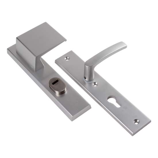 Afbeelding van Ami Greeplangschild, aluminium veiligheidsbeslag 251/15 - 90/80 KT linksw.pc72 F1 dd=54mm