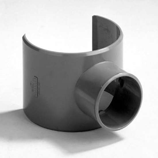 Afbeelding van Zadelstuk PVC grijs 80-75 x 50mm