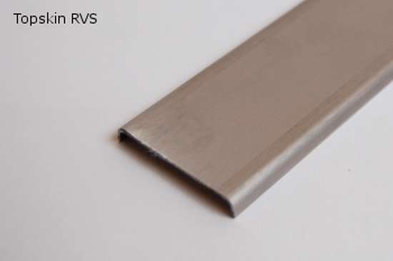 Afbeeldingen van Topskin RVS tbv flens 40mm l=2980mm