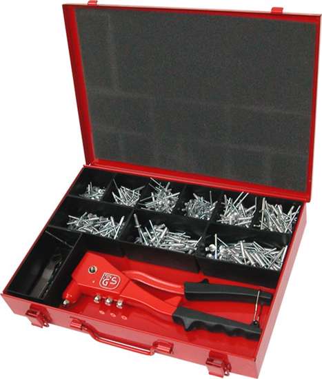 Afbeeldingen van Assortimenstkist blindklink/popnagelsnagels + tang