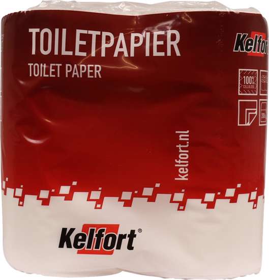 Afbeelding van Toiletpapier Kelfort 2lgs (4x200vel).