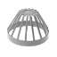 Afbeeldingen van Dyka Bladvanger model m plakplaat PVC grijs 100-125mm