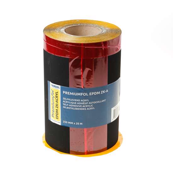 Afbeeldingen van Epdm folie uv acryl zelfkl.25cmx20mx0.5