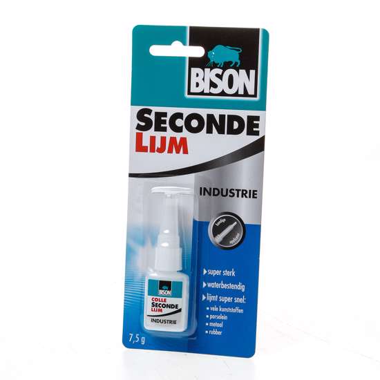 Afbeelding van Bison Secondenlijm super industrie 7.5 gram