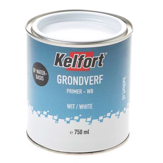 Afbeelding van Grondverf wit waterbasis 750ml-