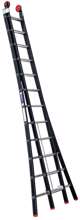 Afbeeldingen van Reformladder Magnus, aluminium, zwart, 2x12 treden