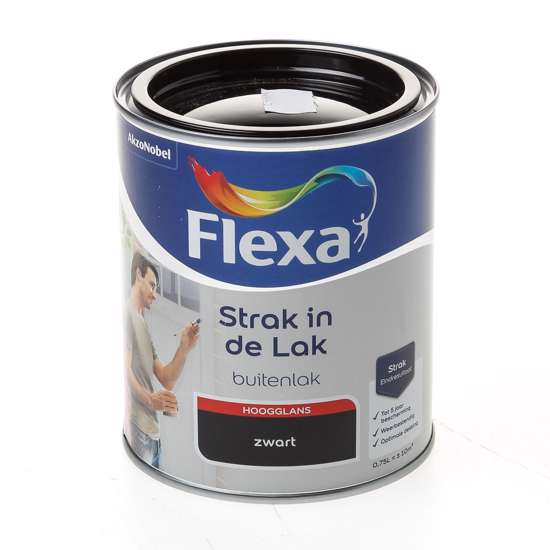 Afbeelding van Flexa Hoogglans zwart 750ml