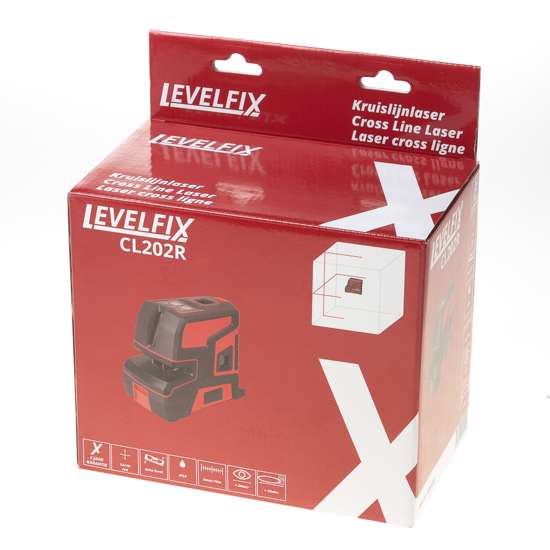 Afbeelding van *Levelfix kruislijnlaser cl202r rood