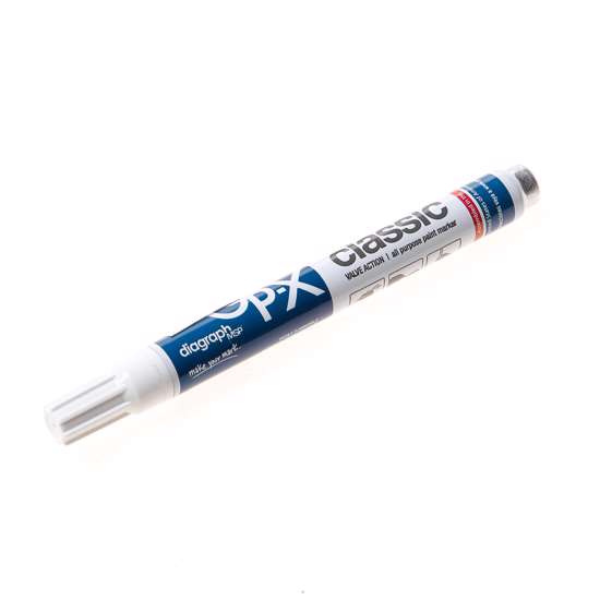 Afbeelding van Merkstift gp-x diagraph wit