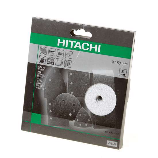 Afbeelding van Hikoki Schuurschijf diameter150 k40 velcro wit (10 st)