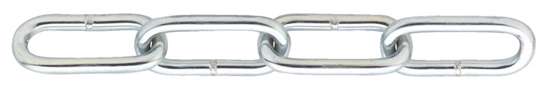 Afbeeldingen van Voetketting op bundel lange schakel 763-10E Type 763 verzinkt 10mm 8000.007.6310
