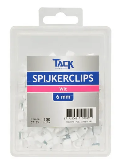 Afbeeldingen van Kabelbeugels wit 6mm (100)