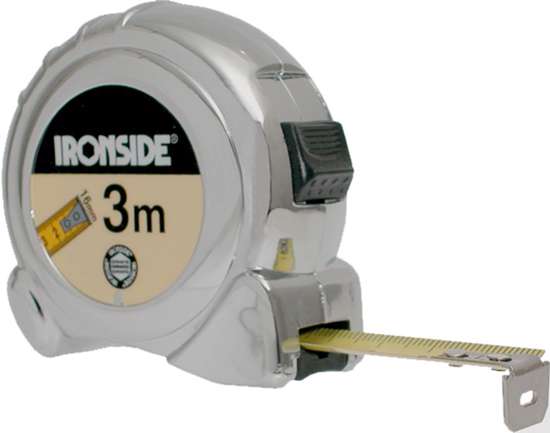 Afbeelding van Ironside Rolbandmaat chroom economy 3 meter x 16mm