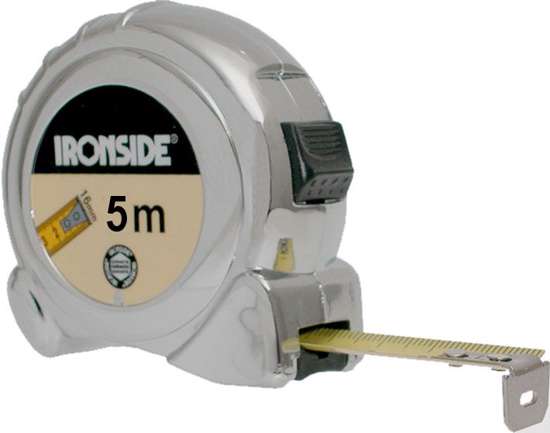 Afbeelding van Ironside Rolbandmaat chroom economy 5 meter x 19mm