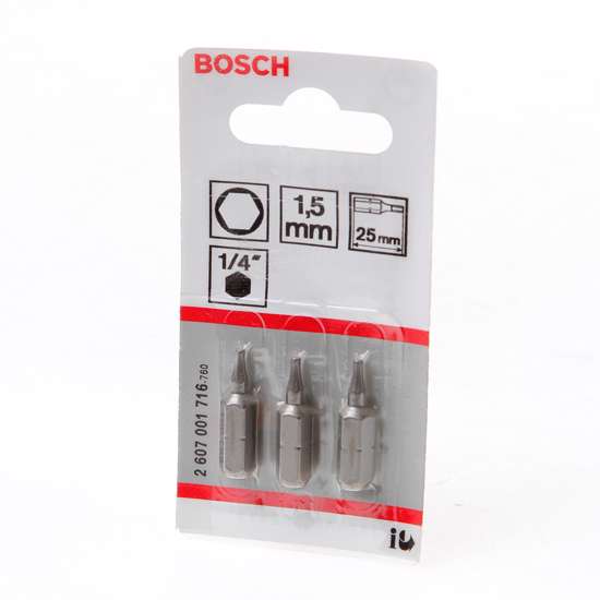 Afbeeldingen van Bitskaart inbus 1.5mm blister van 3 bits