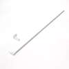 Afbeeldingen van Duco bedieningsstang met een bocht van 50mm, lengte stang 500mm Ral9010 (wit)