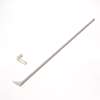 Afbeeldingen van Duco bedieningsstang met een bocht van 40mm, lengte stang 500mm Ral9001 (crème wit)
