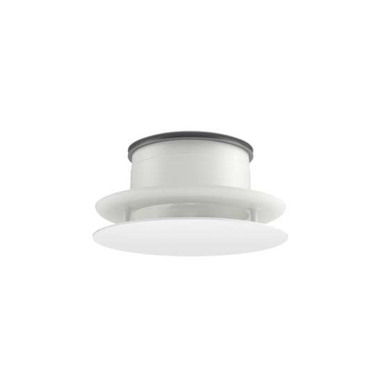 Afbeeldingen van Design luchtventiel type Small met montagering in de kleur wit (RAL9003)