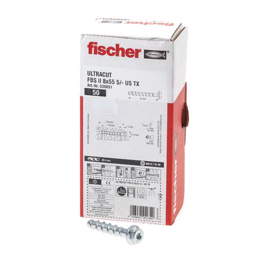 Afbeelding van Fischer betonschroef FBS II 8x130 80/65 US TX