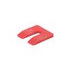 Afbeeldingen van Gb Uitvulplaatje rood 5 x 50 x 50mm doos 34605.0144