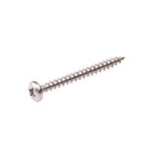 Afbeeldingen van Spaanplaatschroef rvs-A2 cilinderkop pz-2 3.5X12 voldraad (200)