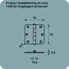 Afbeeldingen van Axa Scharnier ronde hoeken RVS 75 x 75mm 1105-24-83/E