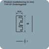 Afbeeldingen van Axa Onderlegplaat 1mm kunststof wit voor scharnier 89 x 89mm 1143-01-95