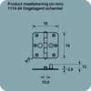 Afbeeldingen van Axa Veiligheidsscharnier ronde hoeken RVS 75 x 75mm SKG** 1114-24-83/7KV