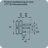 Afbeeldingen van Axa Inboorpaumelles hout diameter 14mm lente 75mm 1177-10-37/0T