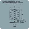 Afbeeldingen van Axa Smart Veiligheidsschijflagerscharnier topcoat gegalvaniseerd 89 x 89 x 3mm SKG*** 1647-09-23/7V