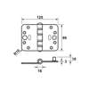 Afbeeldingen van Axa Smart Easyfix scharnier ronde hoek SKG*** zwart  89x125x3mm