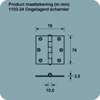 Afbeeldingen van Axa Scharnier RVS 75 x 75mm 1103-24-83/E