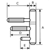 Afbeeldingen van Dulimex Inboorpaumelle 14x75mm zwart