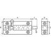 Afbeeldingen van Profielgrendel DRG 402064 SA aluminium 64 x 25mm 0411.182.5064