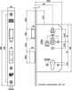 Afbeeldingen van Nemef Veiligheids Cilinder dag- en nachtslot deurslot PC72mm type 4219/27-60 DIN links
