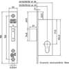 Afbeeldingen van Nemef Veiligheidsbijzetsmaldeurslot PC72mm type 4128/18-25mm DIN links rechts